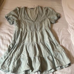 Zara flowy denim dress. Lightly worn. Size Small.